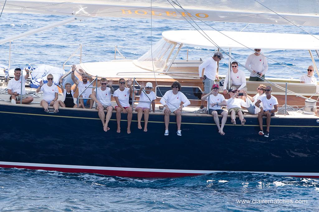 The beautiful modern classic Bolero prevailed again today in Class B. - The Superyacht Cup 2017 © www.clairematches.com
